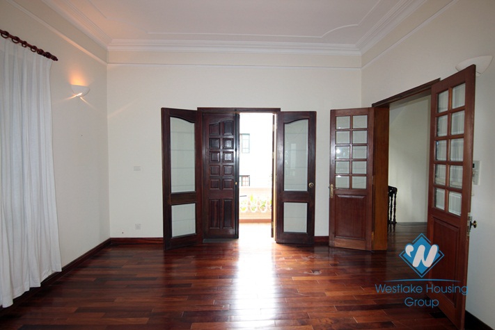 French villa with large yard and garden for rent in Tay Ho, Hanoi